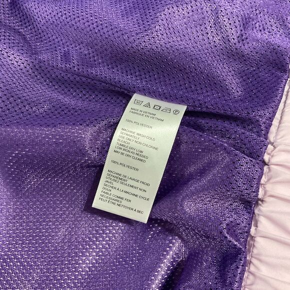 Urban outfitters Retro Windbreaker Jacket Pastel Lavender Purple Size medium - Picture 6 of 9